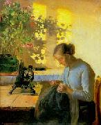 Anna Ancher Syende fiskerpige oil